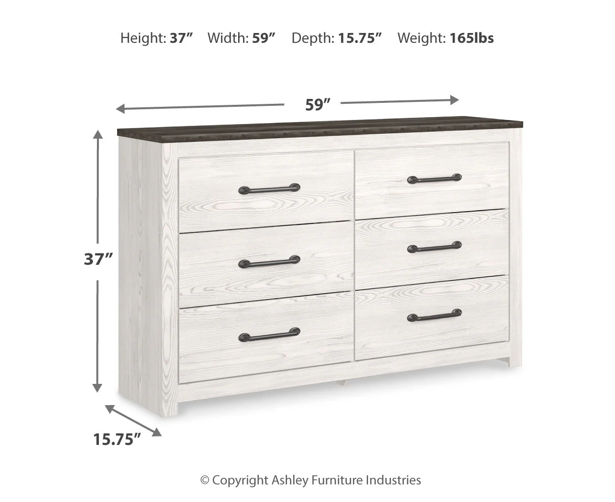 Gerridan Six Drawer Dresser - Image 7