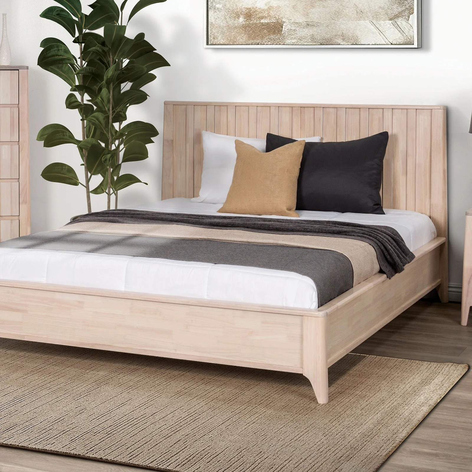 Gervais Whitewash 3 Piece Bedroom Set - Image 2