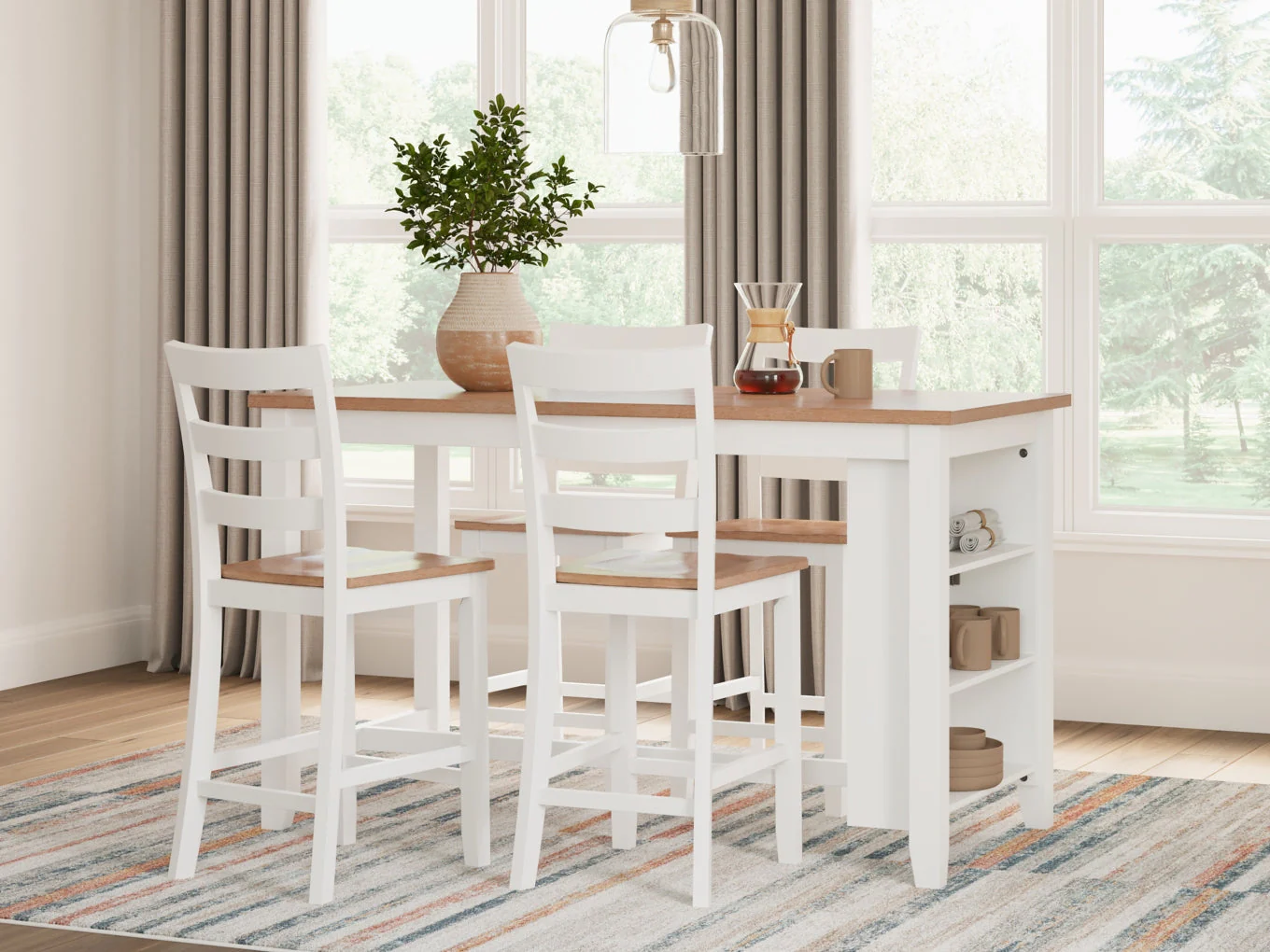 Gesthaven Dining Set (Up to 4 Barstools) - Image 5