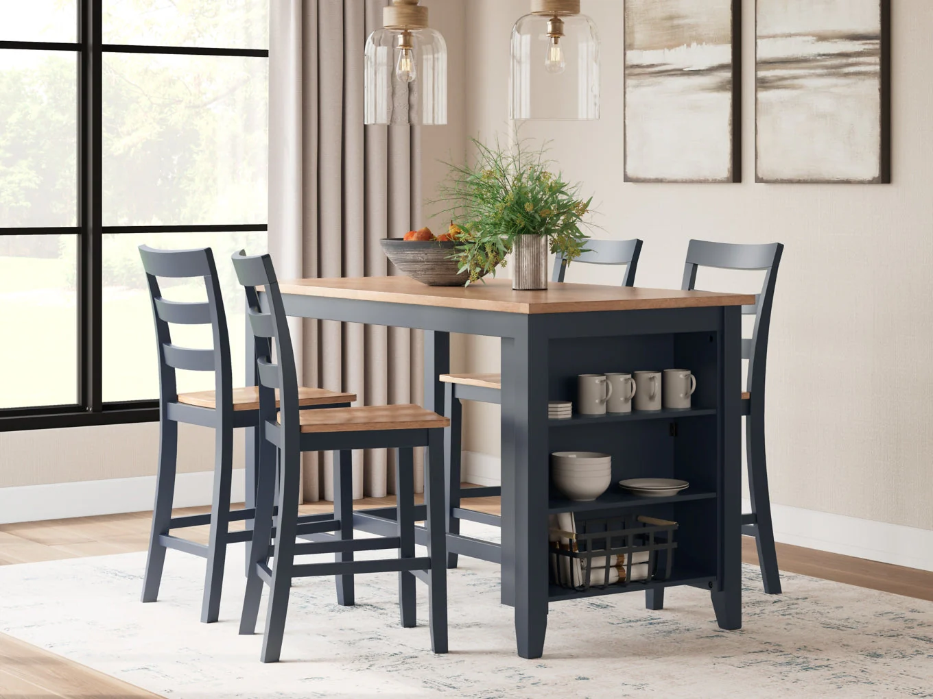 Gesthaven Dining Set (Up to 4 Barstools) - Image 7