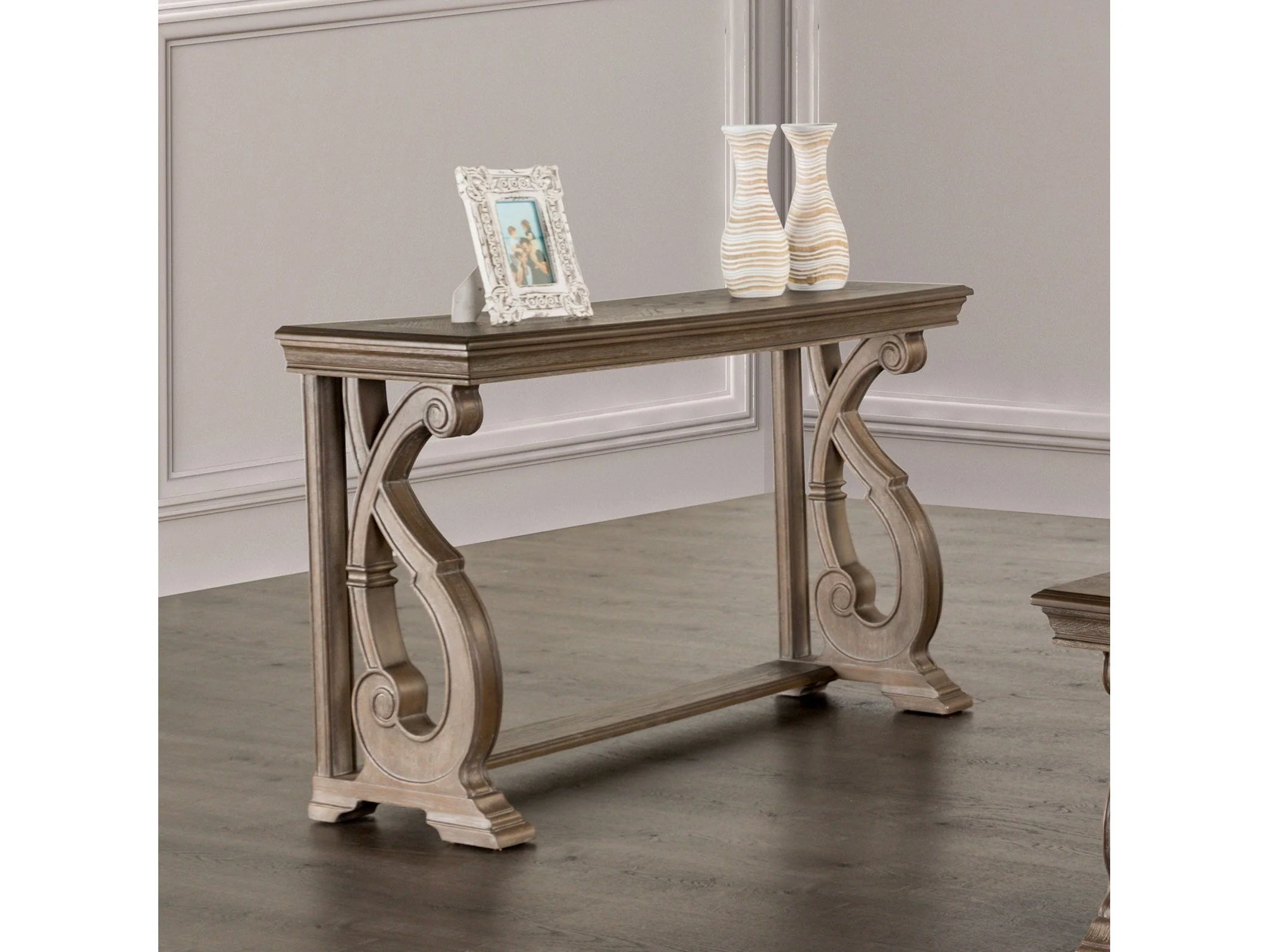 Giordani Weathered Oak Sofa Table