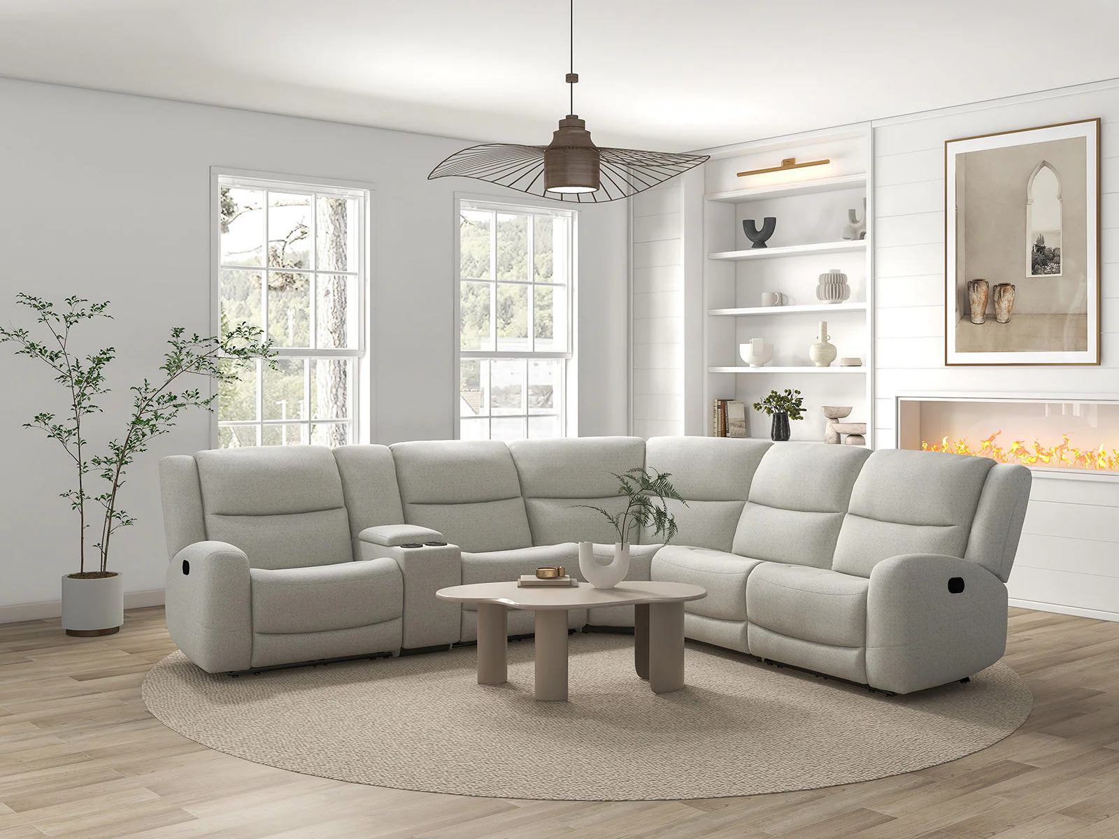 Giraldus Beige Sectional - Image 4
