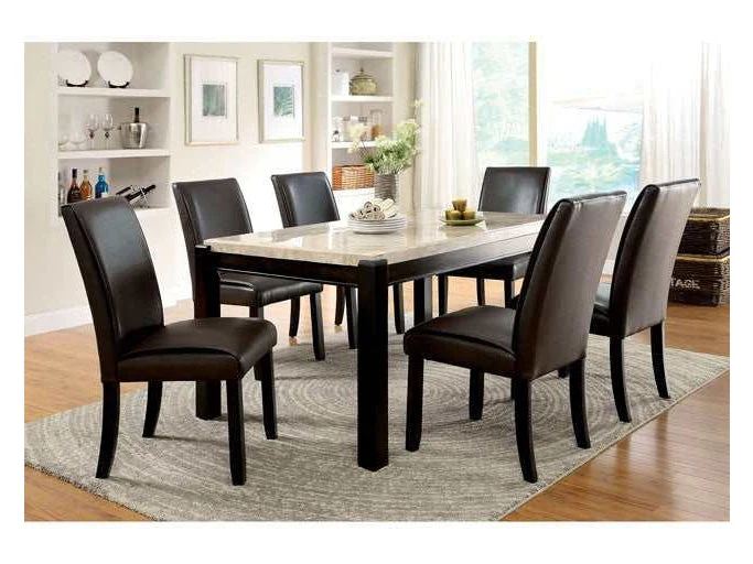 Gladstone Dark Walnut/Ivory Dining Table