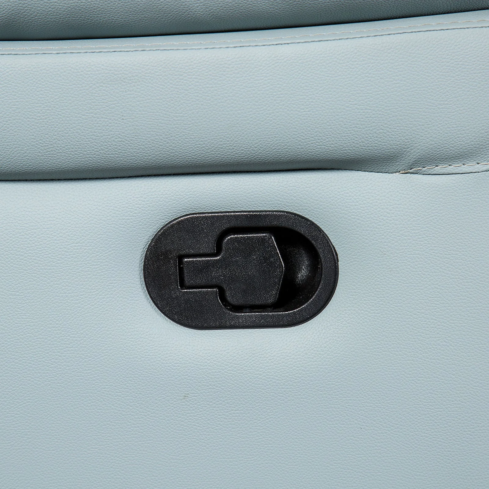 Glarus Powder Blue Leather Match Recliner - Image 2