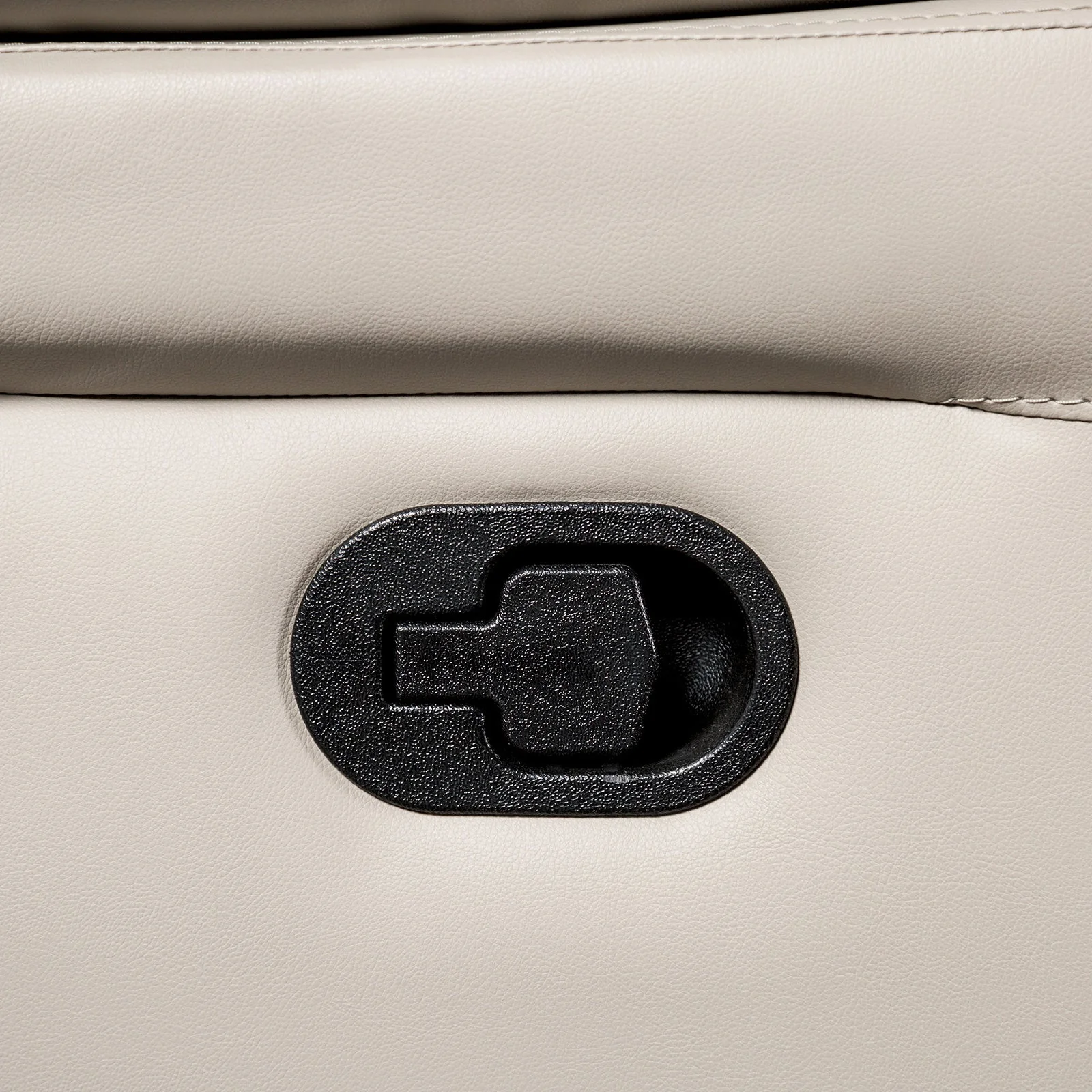 Glarus White Leather Match Reclining Sofa - Image 2