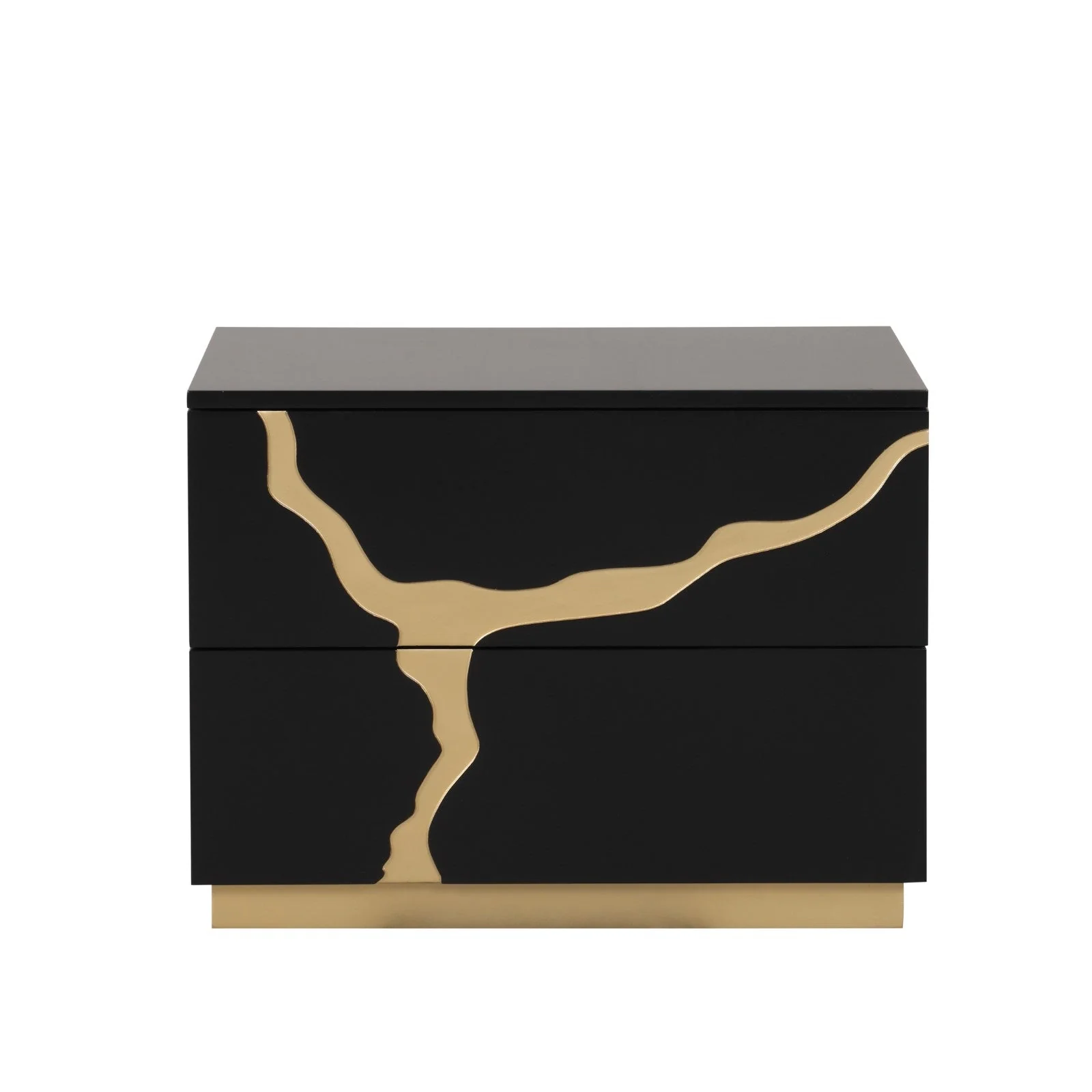 Goldsberg Black/Gold Queen 4 Piece Bedroom Set - Image 7