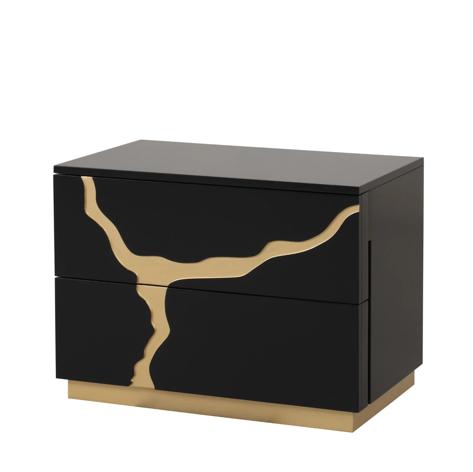 Goldsberg Black/Gold Queen 5 Piece Bedroom Set w/Chest - Image 8