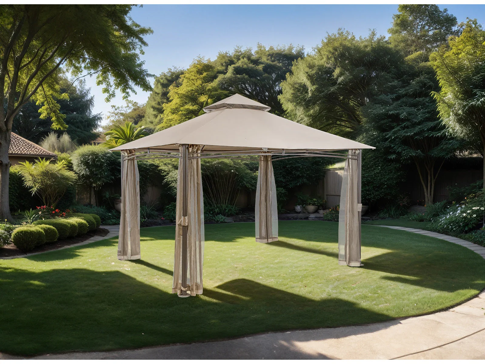 Gordola Brown Outdoor Canopy 13' X 10'
