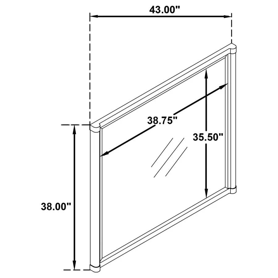Gracemont Dresser Mirror White - Image 5