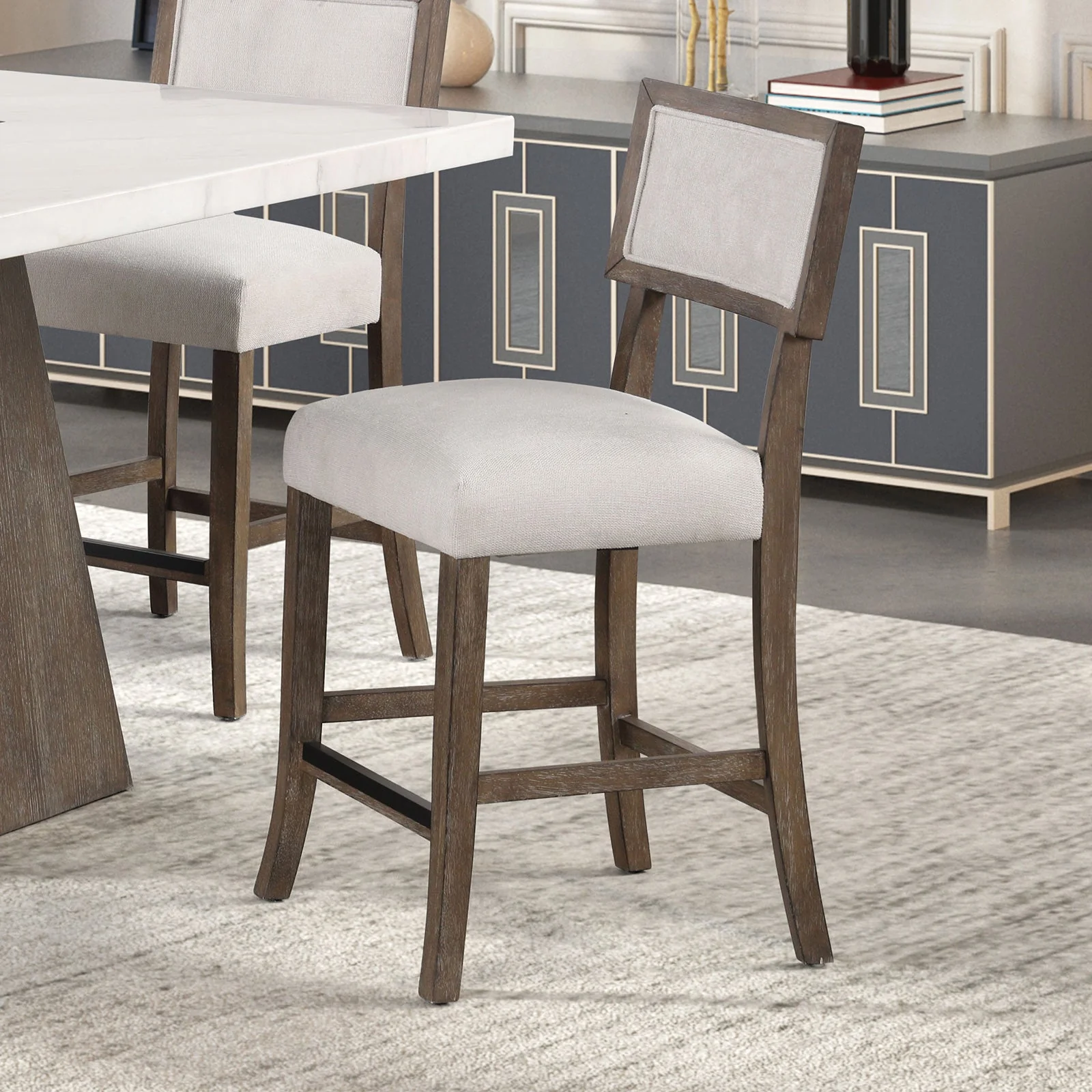 Grasten Dark Walnut 5 Piece Counter Height Set - Image 2