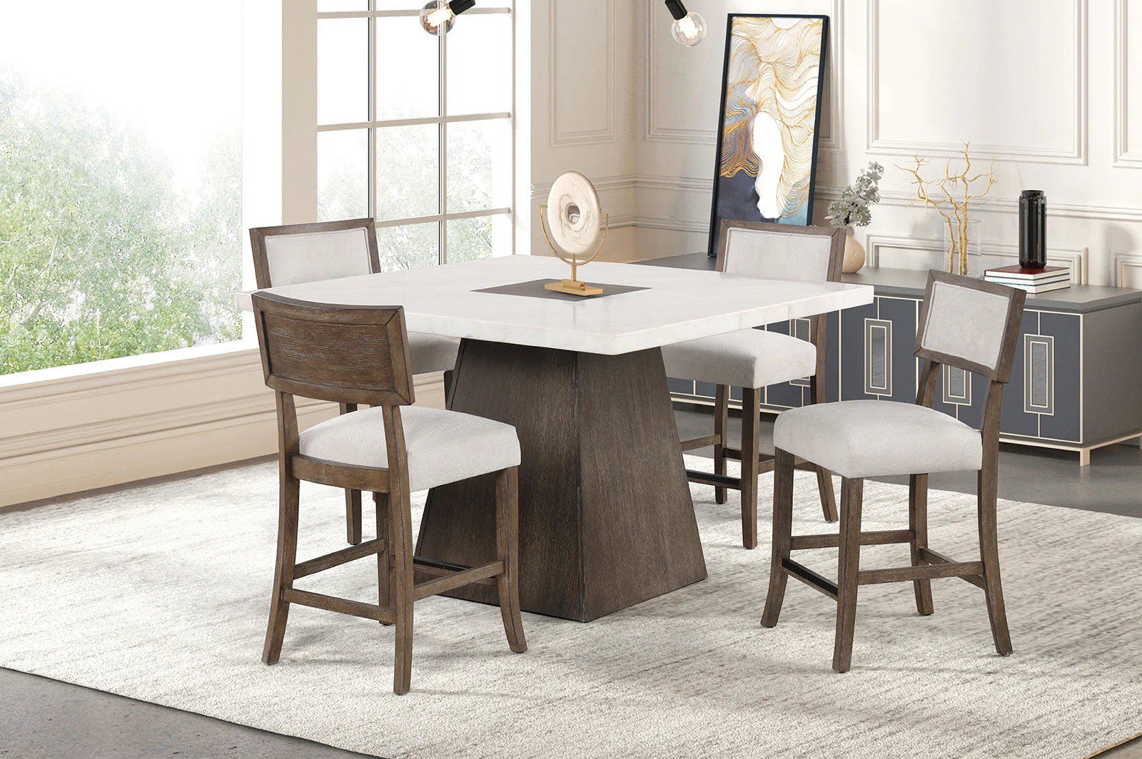 Grasten Dark Walnut Counter Height Stool (Set of 2) - Image 2