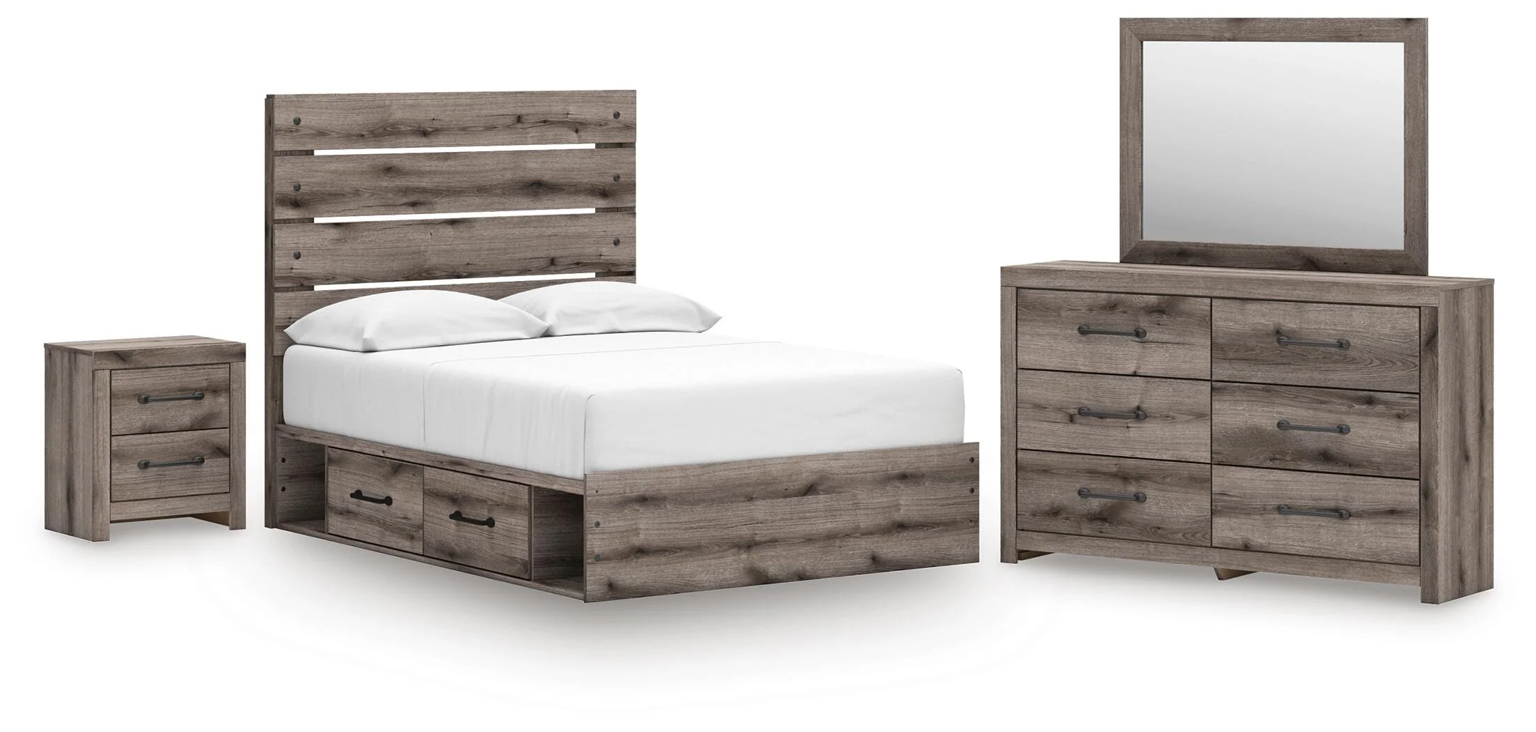 Graystorm Panel Storage Bed Bedroom Set - Image 3