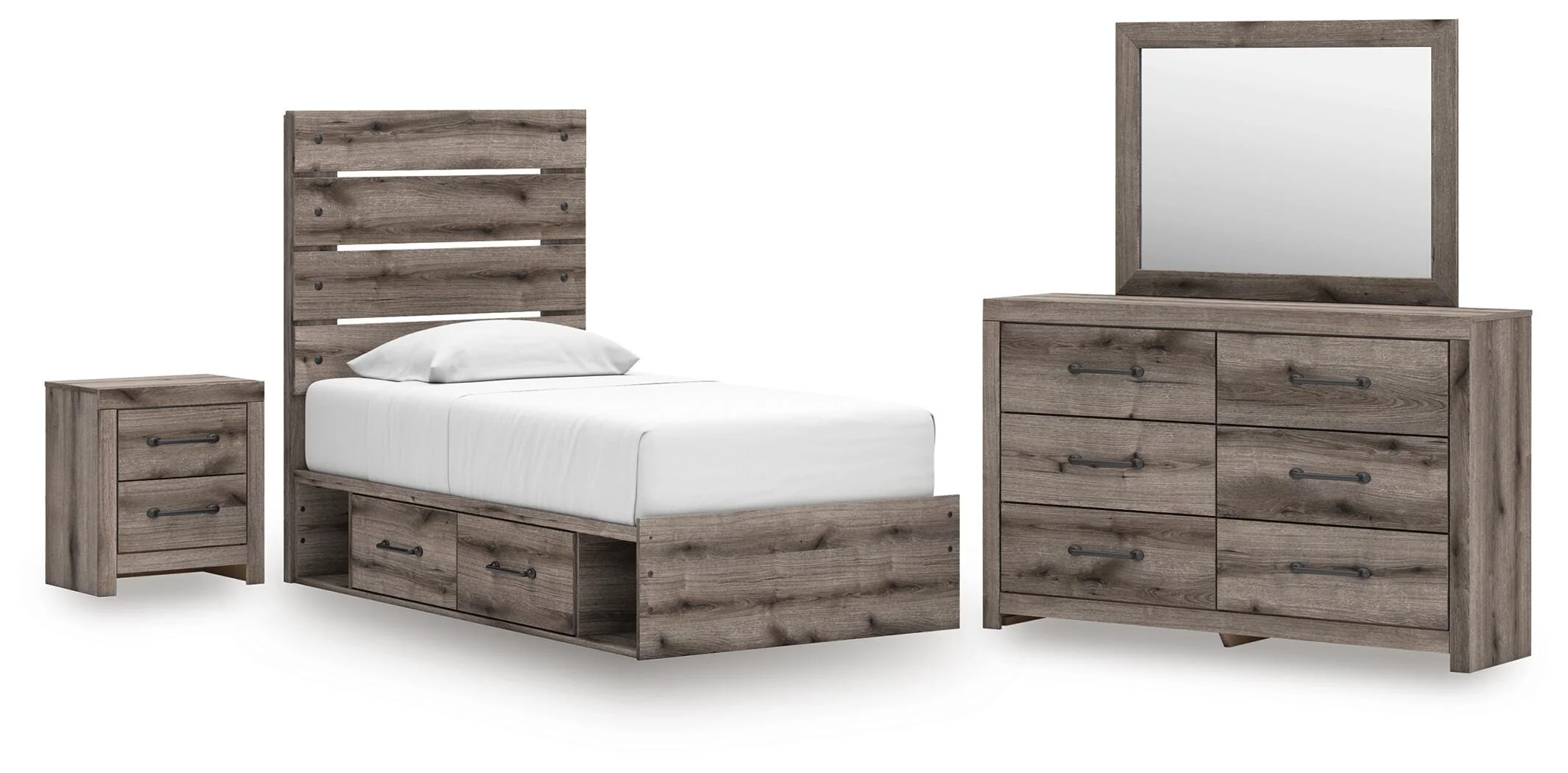 Graystorm Panel Storage Bed Bedroom Set - Image 8
