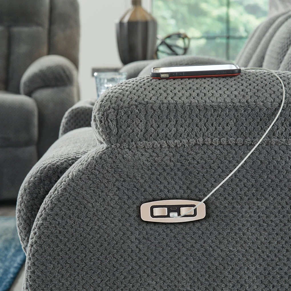 Greely Bend DBL Reclining Power Loveseat w/Console - Image 7