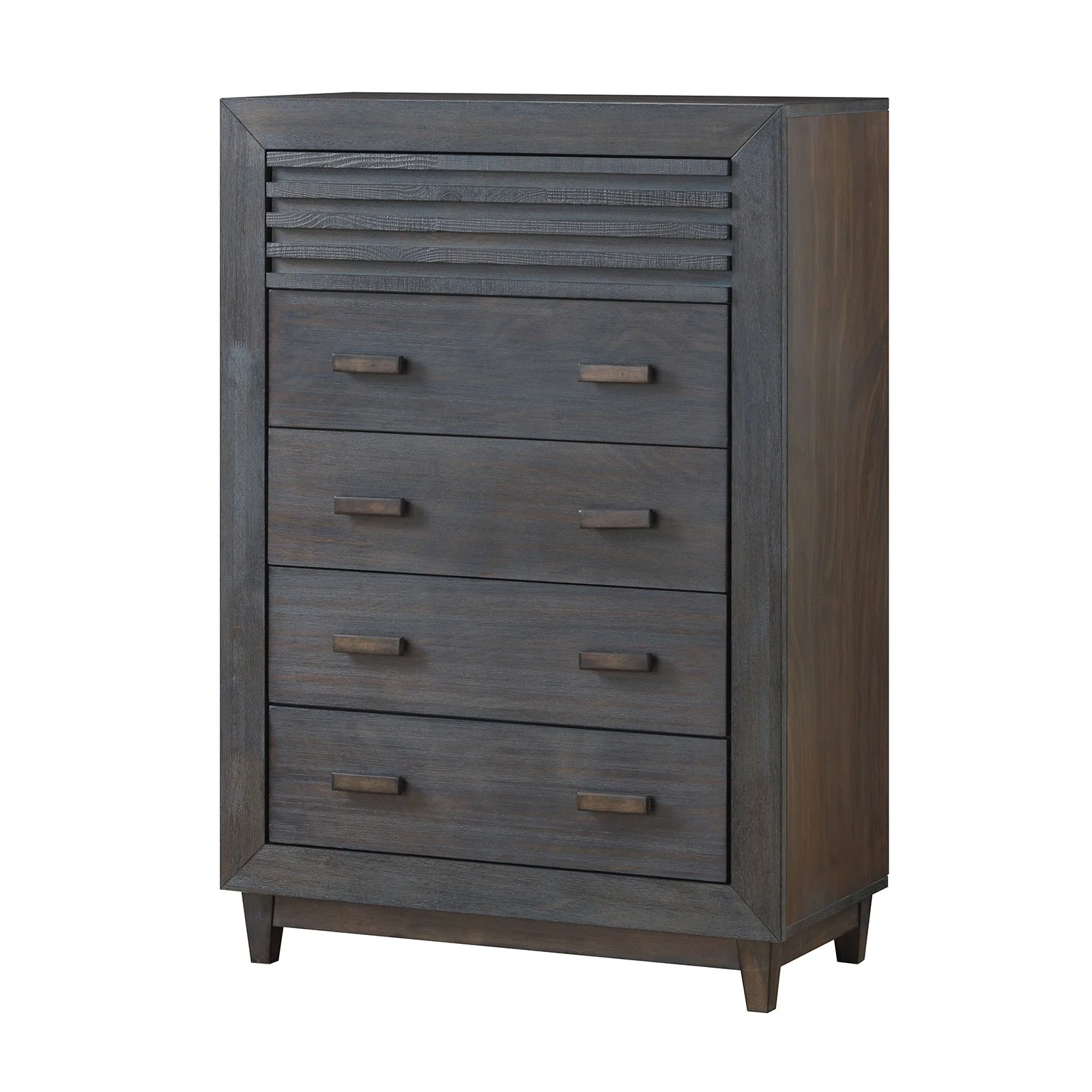 Griffin Charcoal Brown Twin 4 Piece Bedroom Set - Image 5