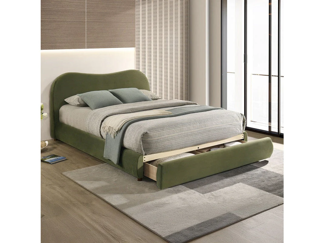 Grimsby Olive Green E.King Bed