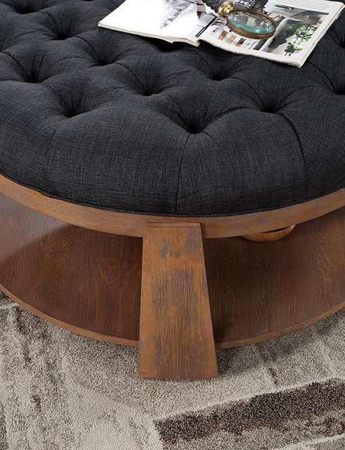 Guis Dark Gray Round Coffee Table - Image 2