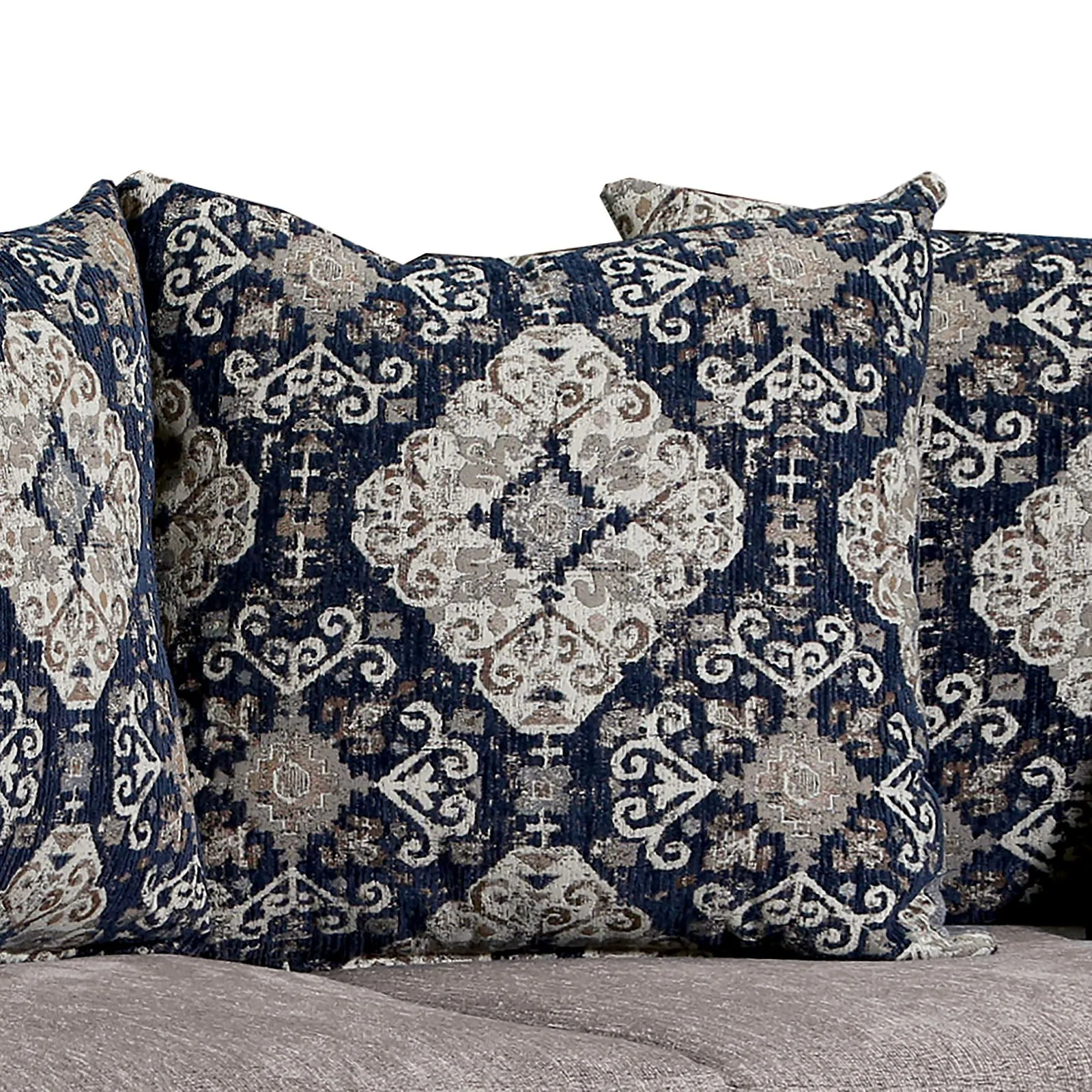 Gustavo Gray/Walnut Loveseat - Image 4