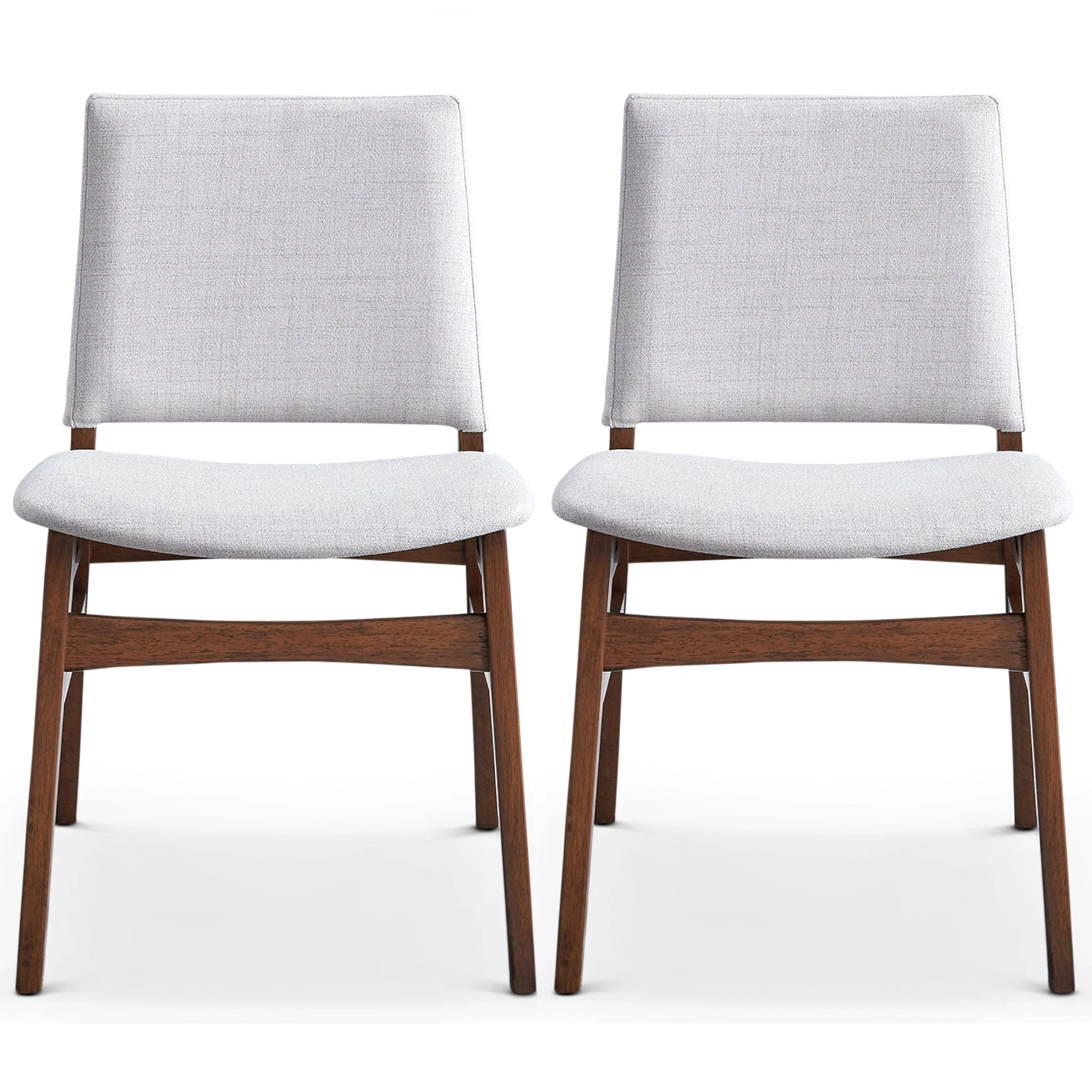 Gusto Fabric Dining Chair In Light Gray (Set Of 2) - Image 6