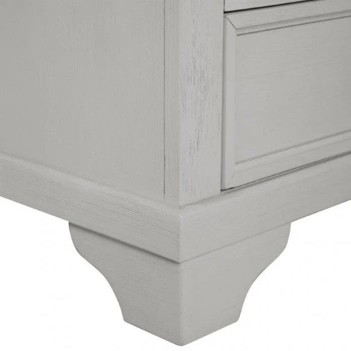 Hampstead White/Dark Brown Dresser - Image 5