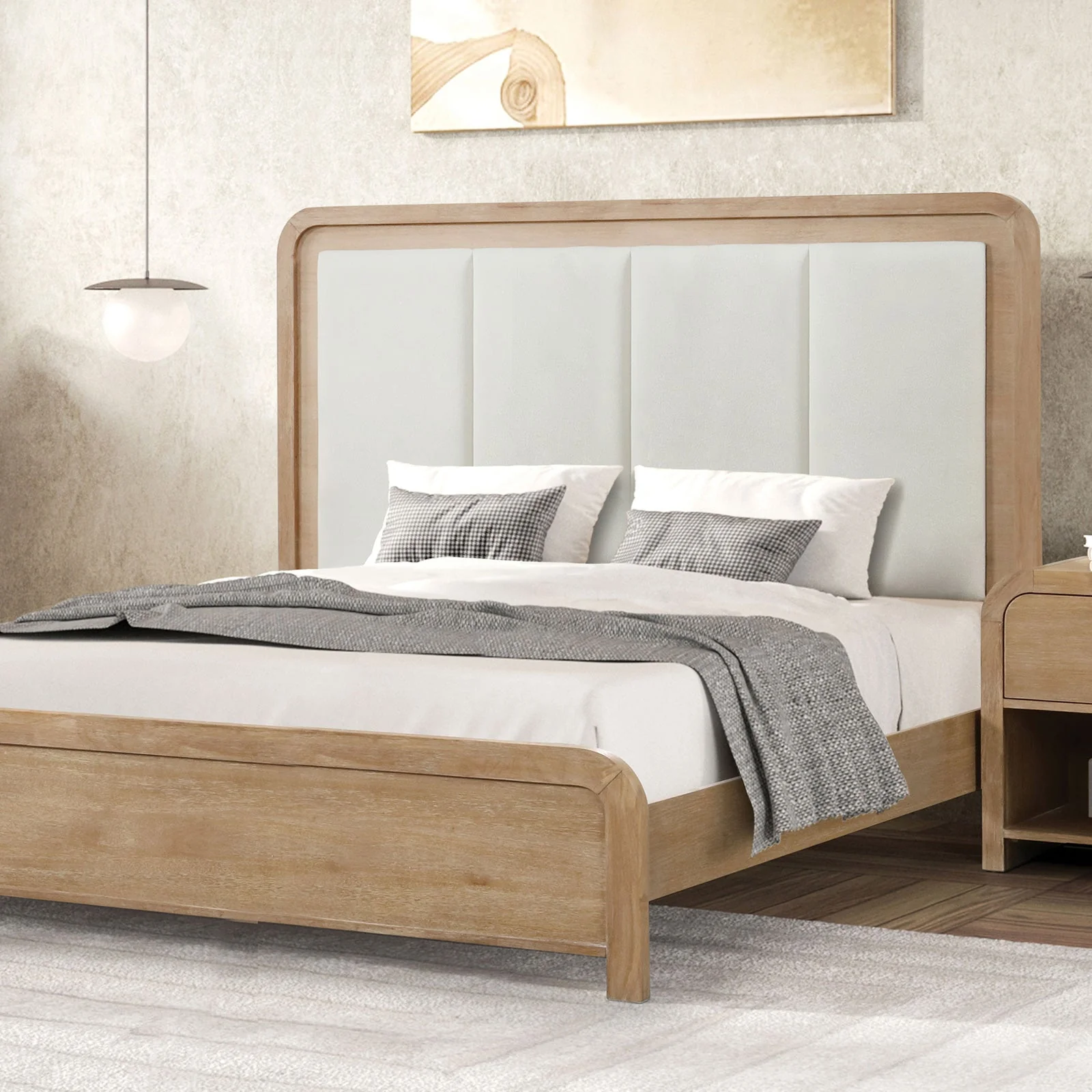 Handforth Natural Queen 4 Piece Bedroom Set - Image 2