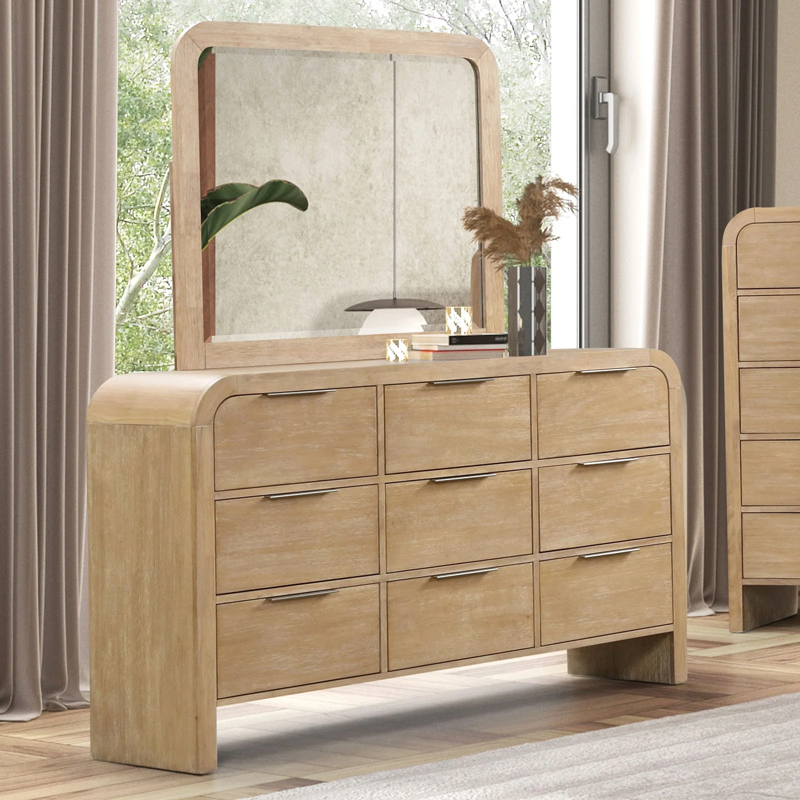 Handforth Natural Queen 4 Piece Bedroom Set - Image 5