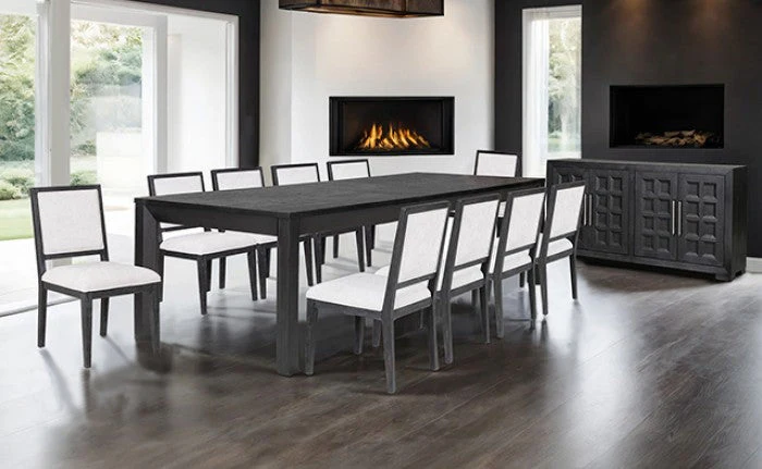 Hatton Cross Weathered Black 7 Piece Dining Set - Image 2