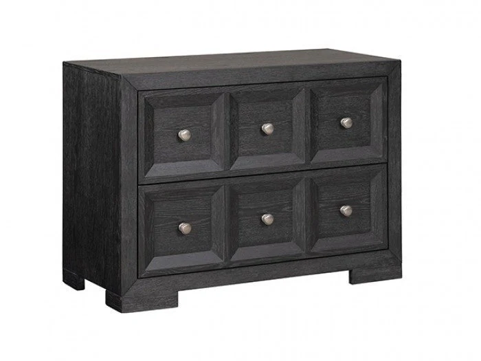 Hatton Cross Weathered Black Nightstand