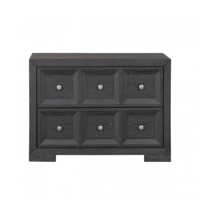 Hatton Cross Weathered Black Queen 5 Piece Bedroom Set w/2 Nightstands - Image 6