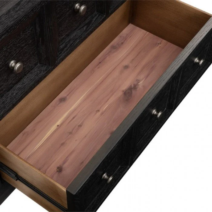 Hatton Cross Weathered Black Queen 5 Piece Bedroom Set w/2 Nightstands - Image 7
