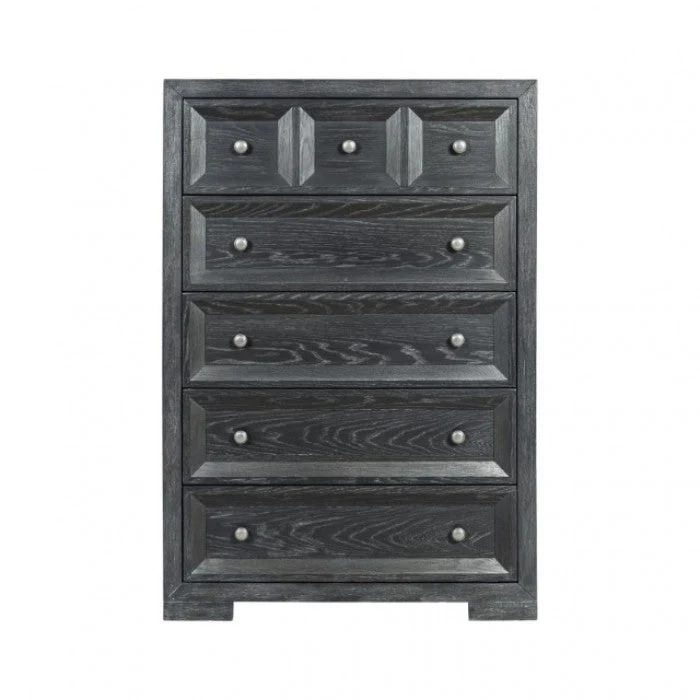 Hatton Cross Weathered Black Queen 5 Piece Bedroom Set w/Chest (N2) - Image 6