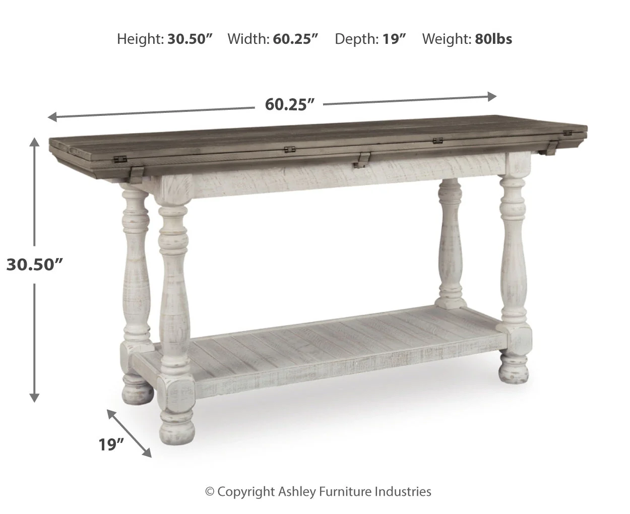 Havalance Flip Top Sofa Table - Image 3