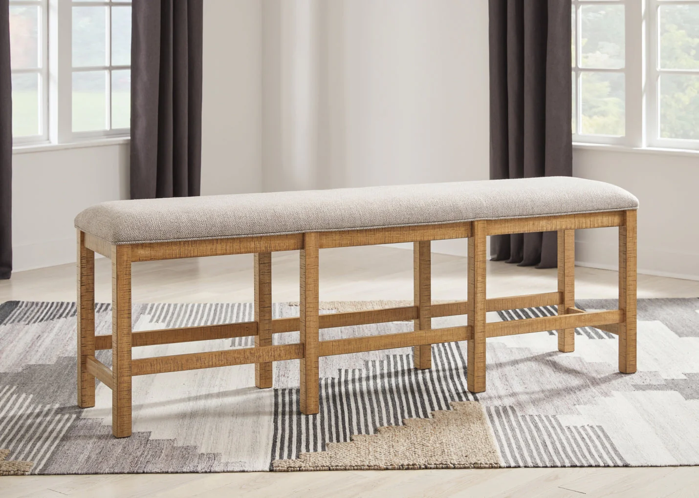 Havonplane XL Counter Upholstered Dining Room Bench - Image 2