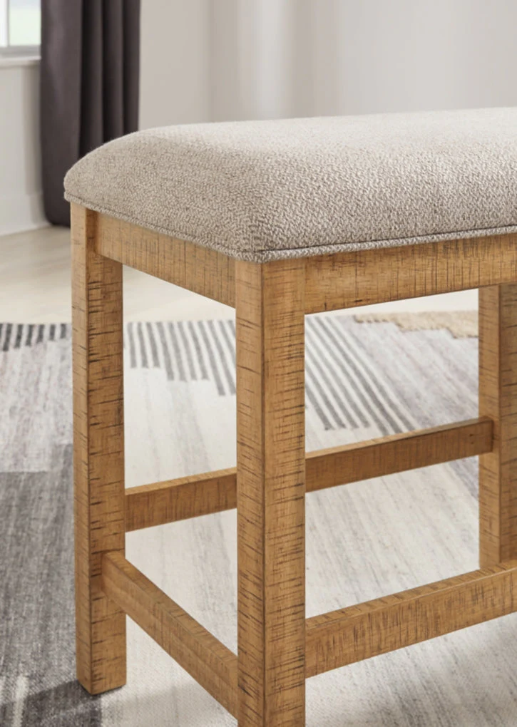 Havonplane XL Counter Upholstered Dining Room Bench - Image 8