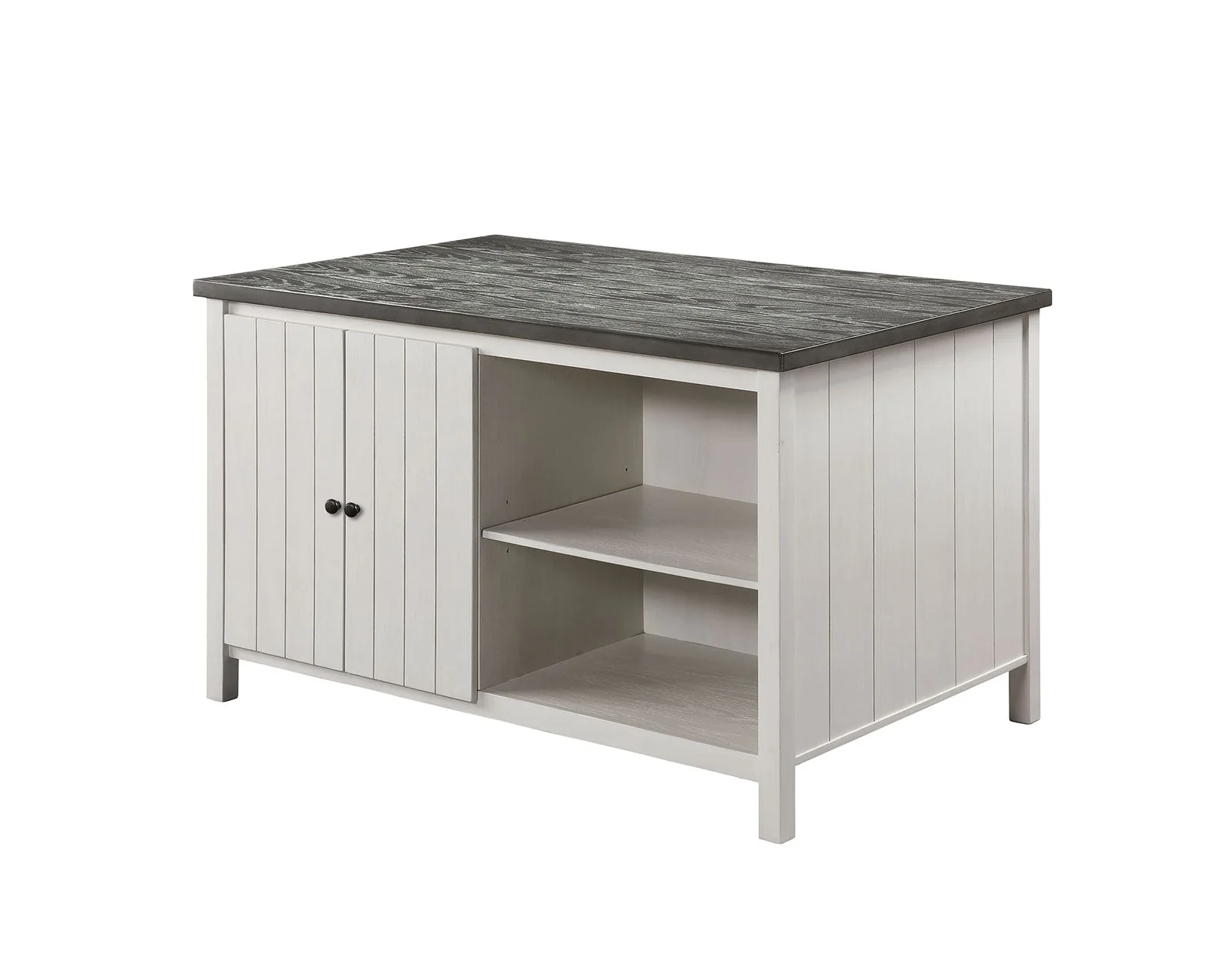 Heidelberg Off-White/Dark Gray 4 Pc. Counter Height Table Set w/ Bench - Image 4
