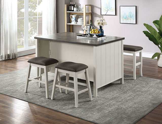 Heidelberg Off-White/Dark Gray Counter Height Table - Image 3
