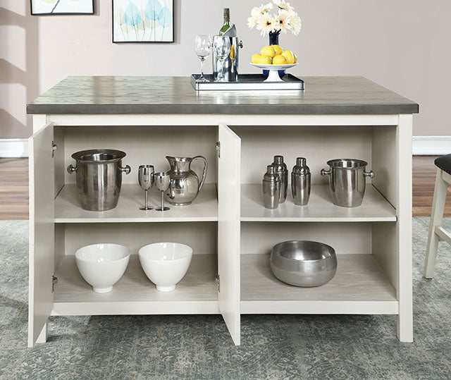 Heidelberg Off-White/Dark Gray Counter Height Table - Image 4