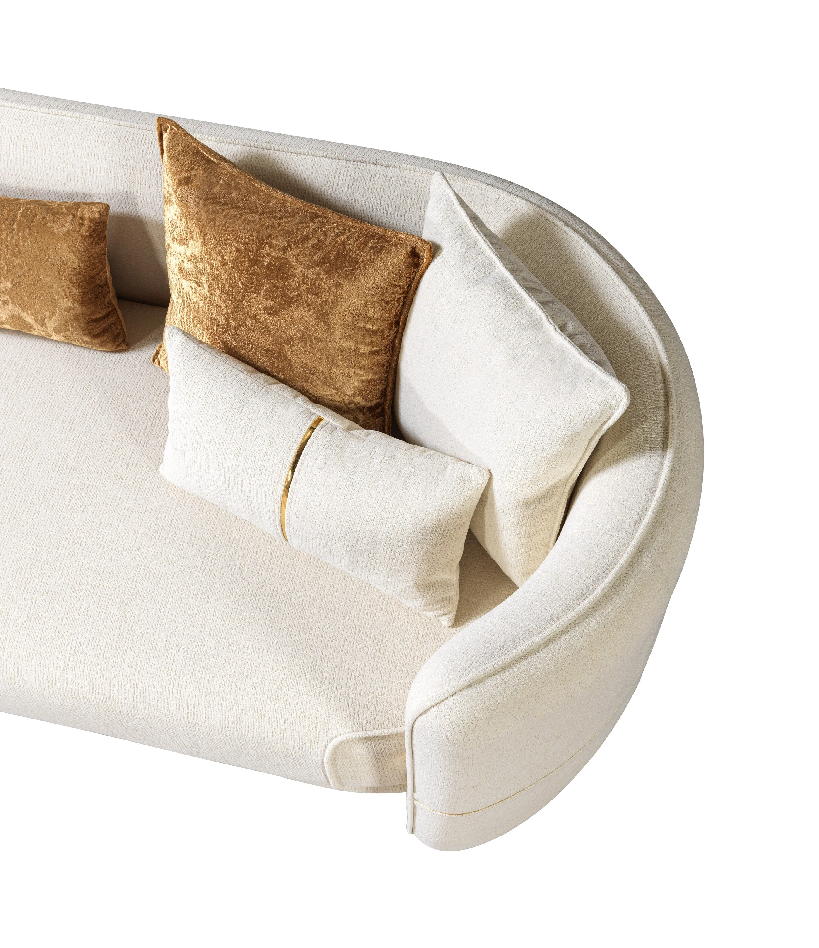 Helena Ivory Velvet Sofa 94" - Image 11