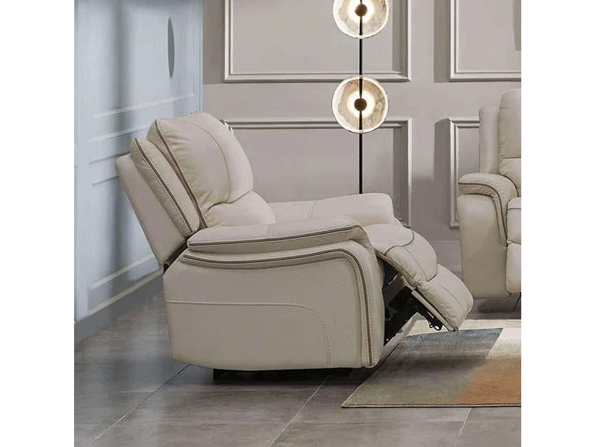 Henricus Beige Glider Recliner
