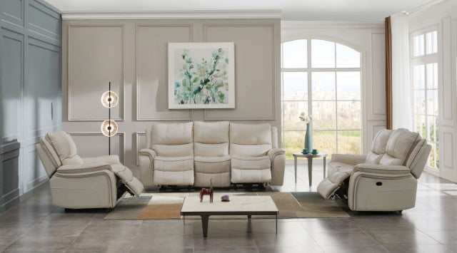 Henricus Beige Glider Recliner - Image 2