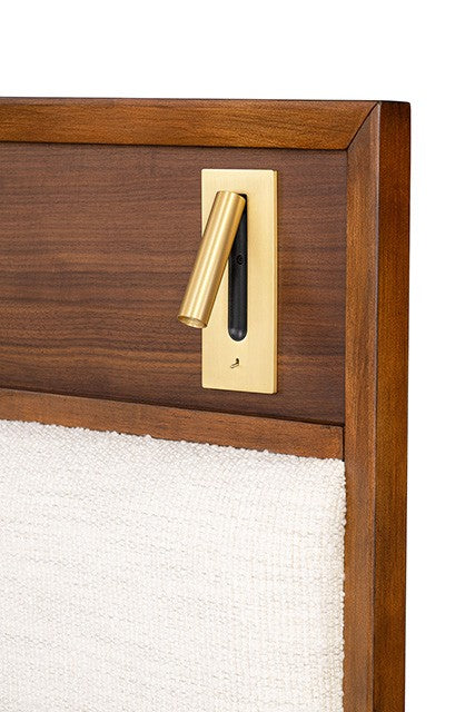 Hepburne Eastern King Walnut Bed w/Storage Footboard - Image 3