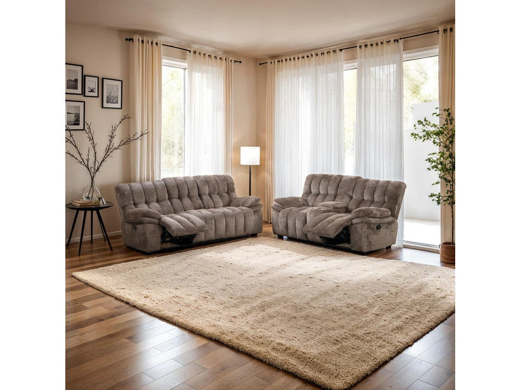 Hieronymus Dark Brown Manual Sofa