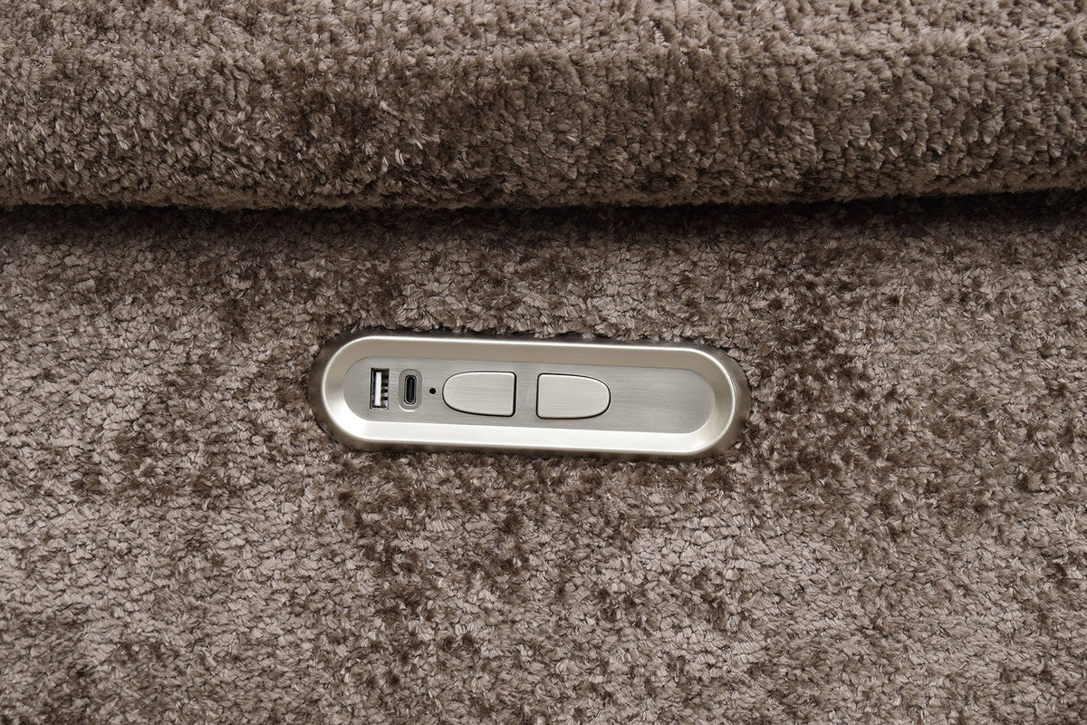 Hieronymus Dark Brown Power Sectional - Image 5