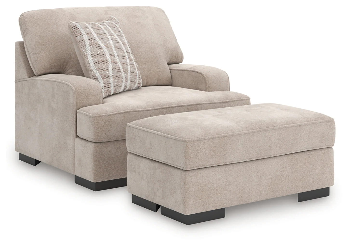 High Profile Chair and Ottoman - Image 2