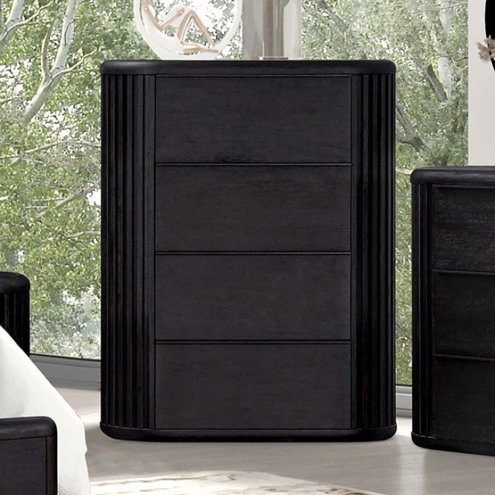 Hildesheim Black Queen 5 Piece Panel Bedroom Set w/Chest (N1) - Image 5