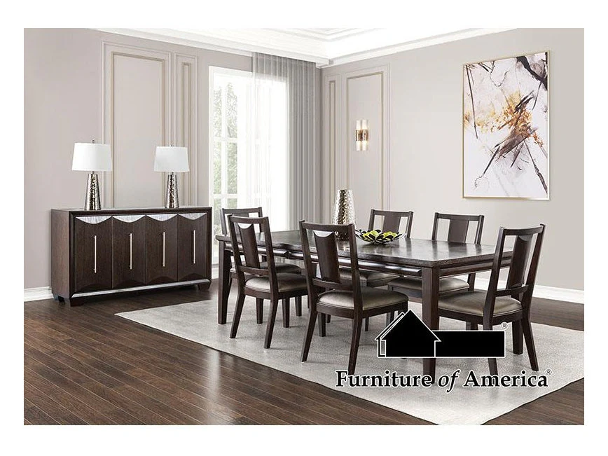 Hinwitz Espresso 7 Piece Dining Set