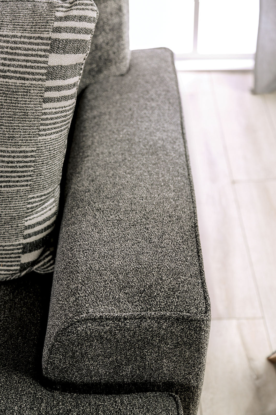 Holborn Gray Loveseat - Image 4