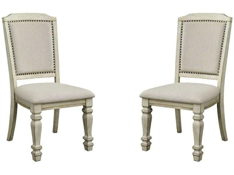 Holcroft Antique White & Ivory Dining Chair (Set of 2)