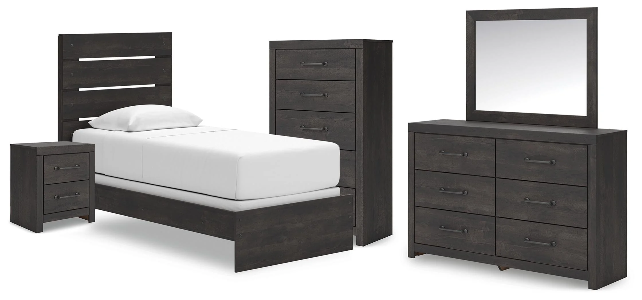 Hollivern Panel Bed Bedroom Set - Image 25