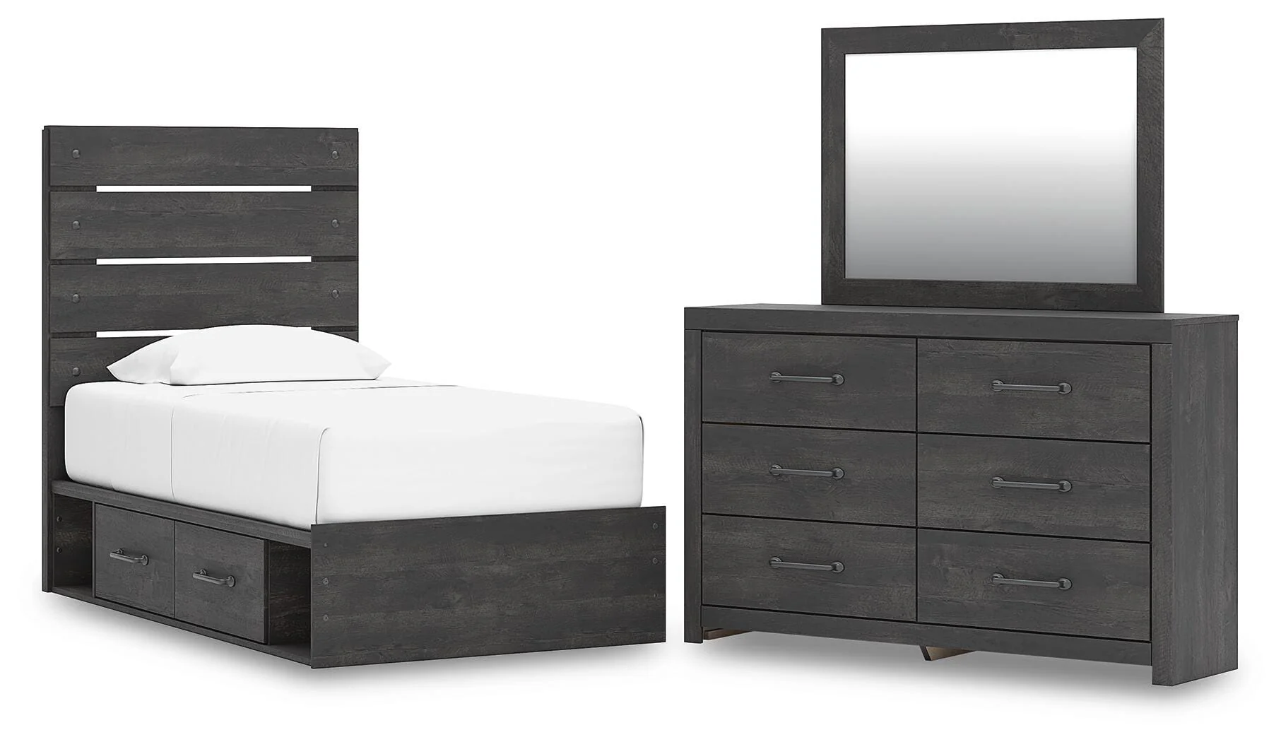 Hollivern Panel Storage Bed Bedroom Set - Image 5